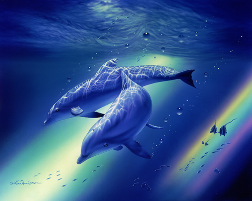 Dolphins of the Rainbow by Christian Lassen